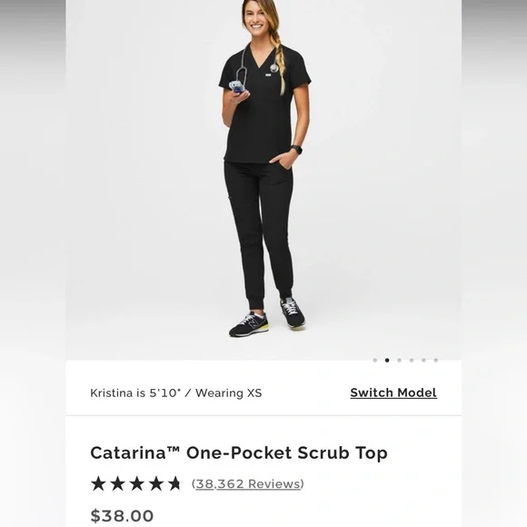 Figs scrub top, like new - Picture 1 of 4